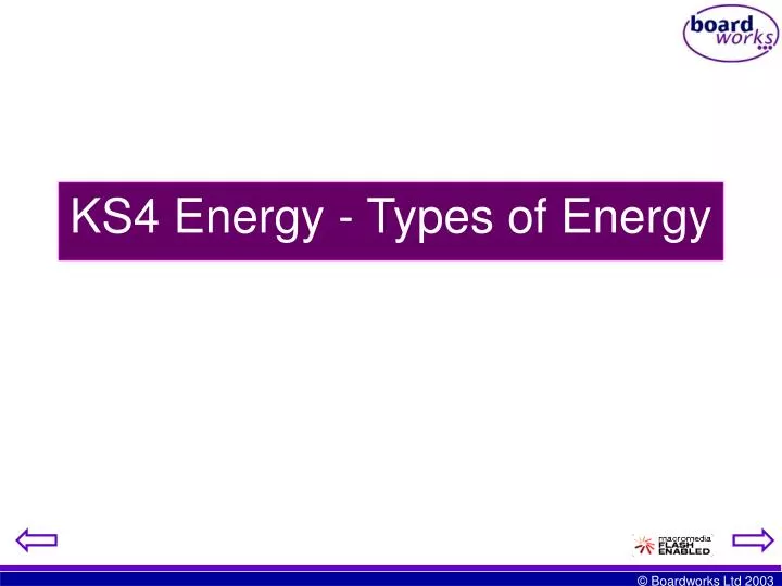 ks4 energy types of energy