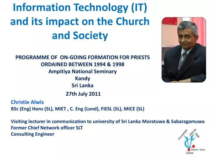 information technology it and its impact on the church and society