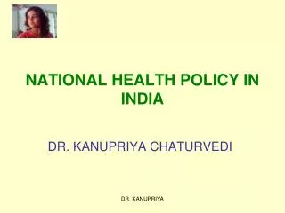 NATIONAL HEALTH POLICY IN INDIA