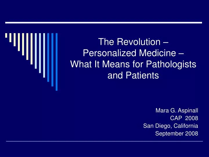 the revolution personalized medicine what it means for pathologists and patients