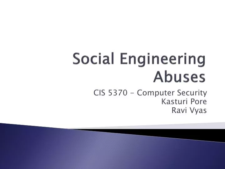 social engineering abuses
