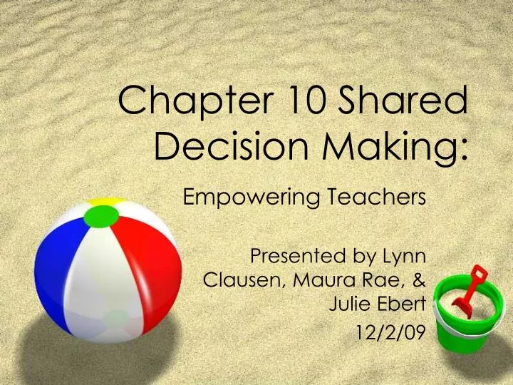 chapter 10 shared decision making