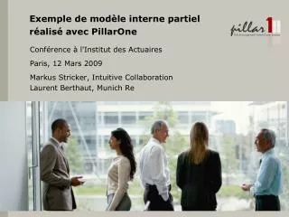 exemple de mod le interne partiel r alis avec pillarone