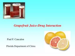 Grapefruit Juice-Drug Interaction