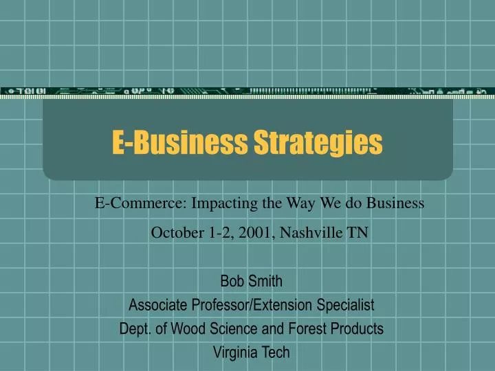 e business strategies