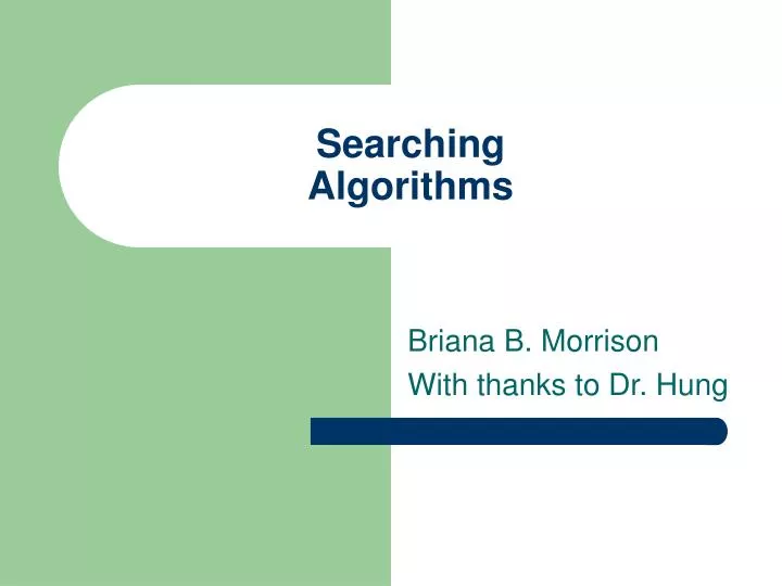 searching algorithms