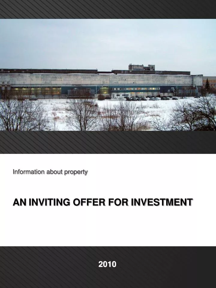 i nformation about property an inviting offer for investment