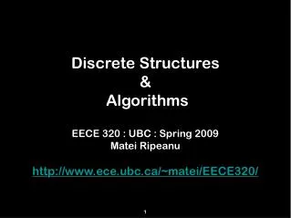 Discrete Structures &amp; Algorithms