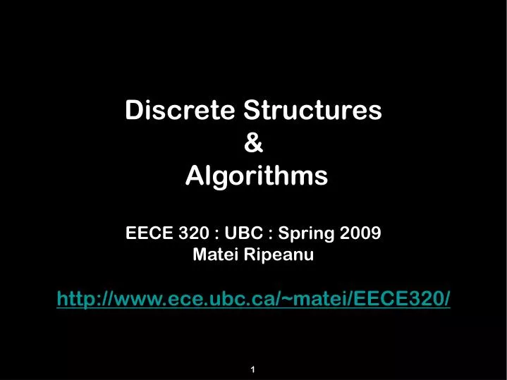 discrete structures algorithms