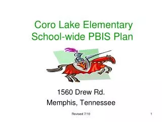 Coro Lake Elementary School-wide PBIS Plan