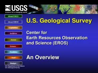 U.S. Geological Survey - Overview