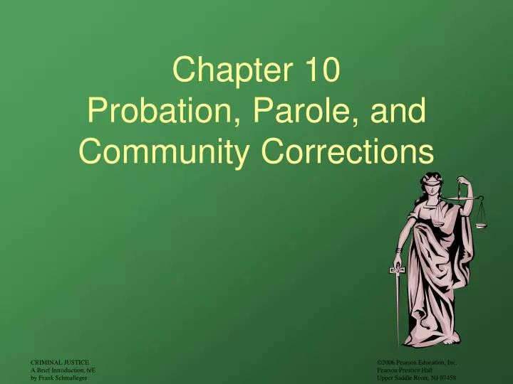 chapter 10 probation parole and community corrections