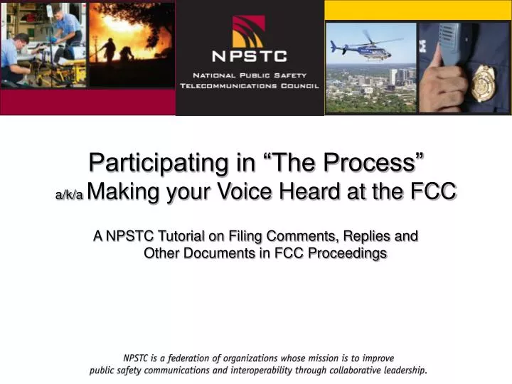 participating in the process a k a making your voice heard at the fcc