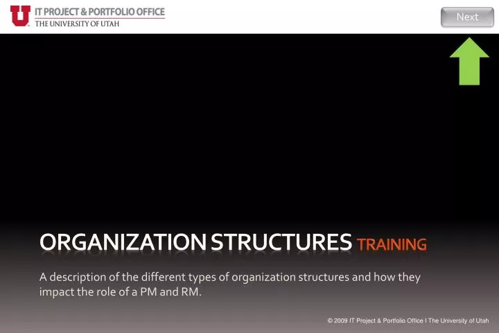 organization structures training