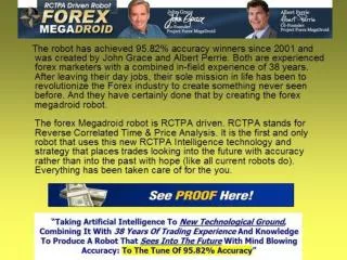 An Evolutionary Forex Trading Robot! - Forex MegaDroid revie
