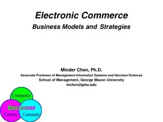 Electronic Commerce Business Models and Strategies