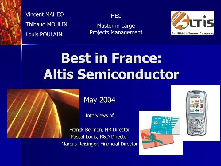 best in france altis semiconductor