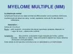 MYELOME MULTIPLE (MM) - slide 1