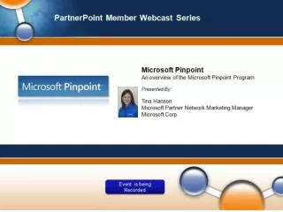 An Overview of Microsoft Pinpoint