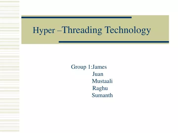 hyper threading technology