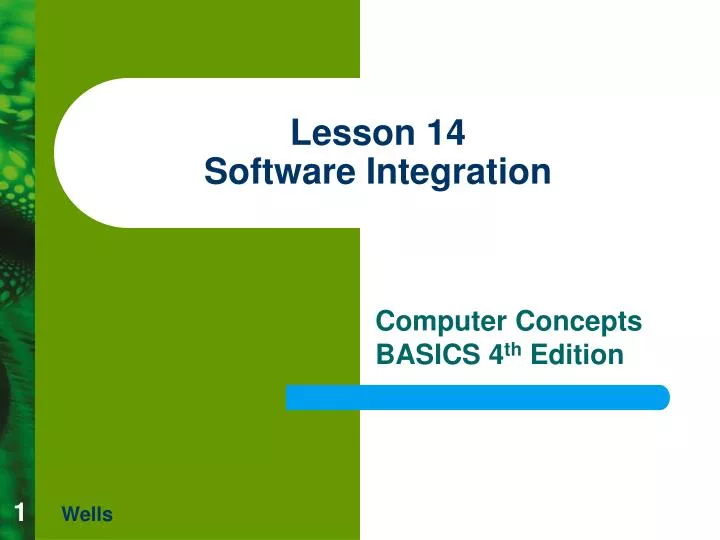 lesson 14 software integration