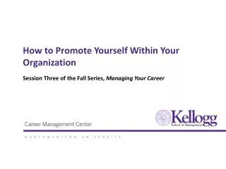 How to Promote Yourself Within Your Organization