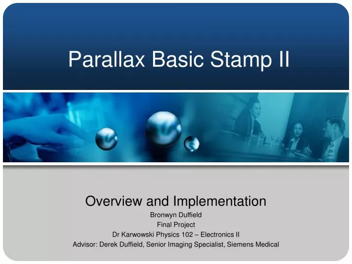 parallax basic stamp ii