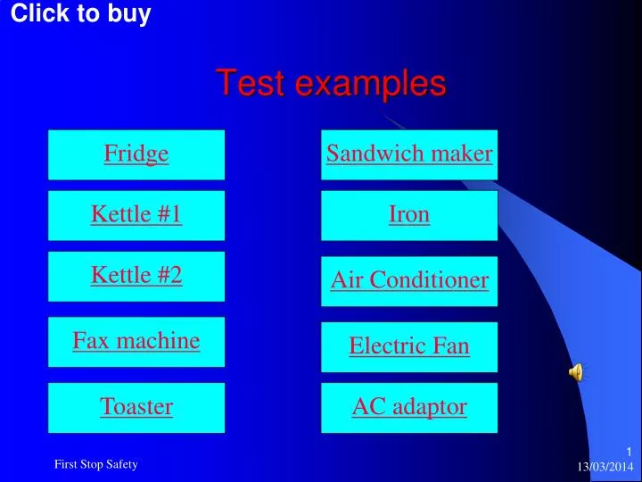 test examples