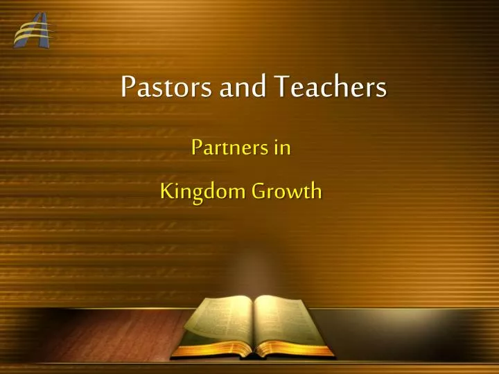 pastors and teachers