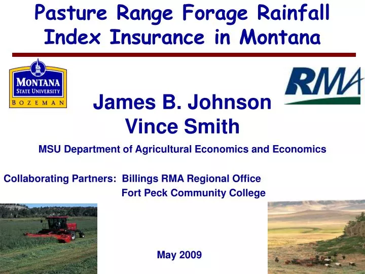 pasture range forage rainfall index insurance in montana
