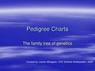 Pedigree Charts