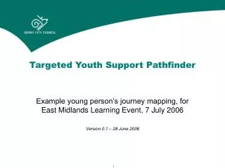 Targeted Youth Support Pathfinder