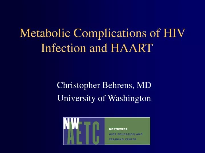 metabolic complications of hiv infection and haart