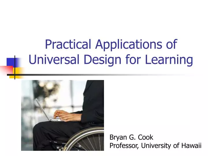 practical applications of universal design for learning