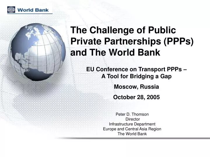 the challenge of public private partnerships ppps and the world bank