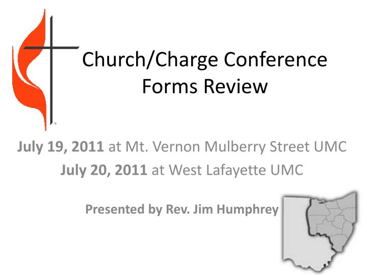 church charge conference forms review