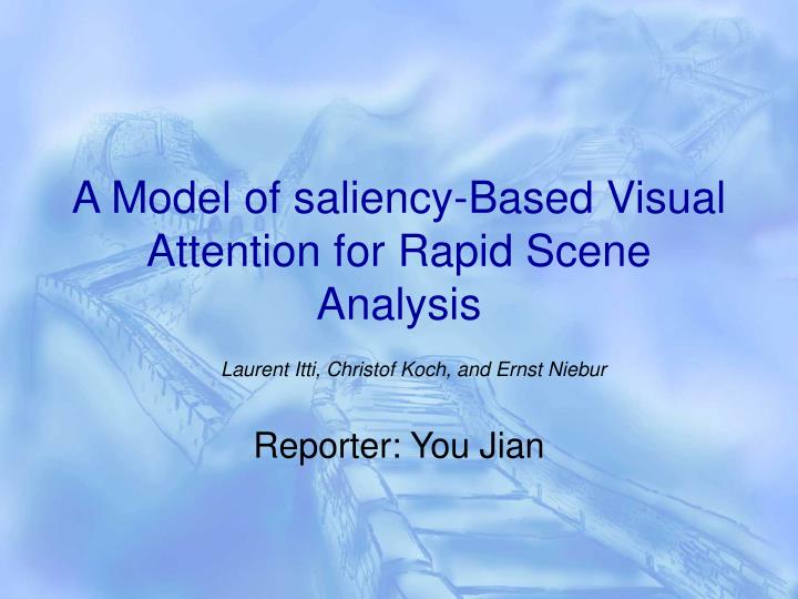 a model of saliency based visual attention for rapid scene analysis