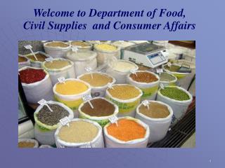 Welcome to Department of Food, Civil Supplies and Consumer Affairs