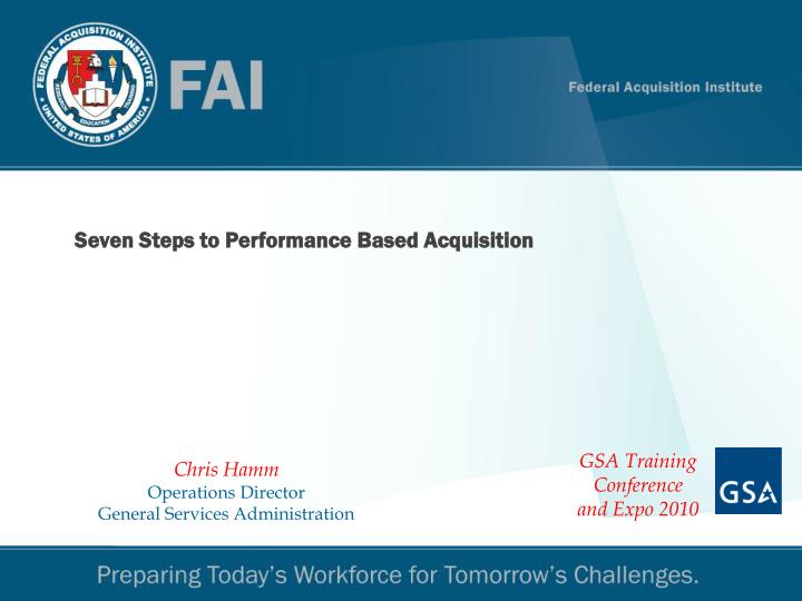 seven steps to performance based acquisition