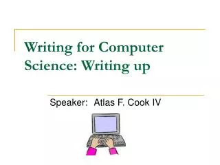 Writing for Computer Science: Writing up