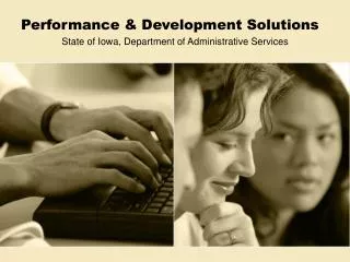 Performance &amp; Development Solutions
