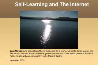Self-Learning and The Internet
