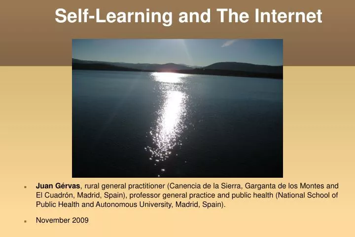 self learning and the internet