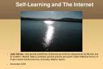 Self-Learning and The Internet - slide 1