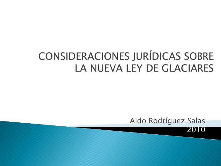 consideraciones jur dicas sobre la nueva ley de glaciares