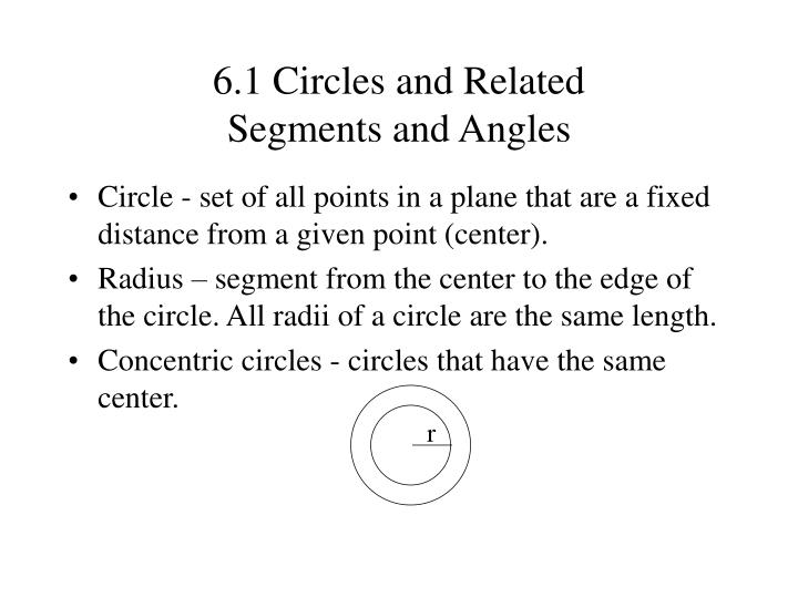 6 1 circles and related segments and angles