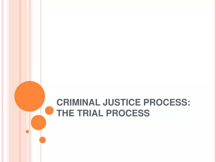 criminal justice process the trial process