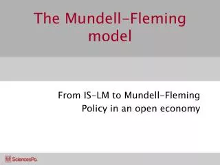 The Mundell-Fleming model