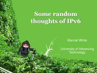 Some random thoughts of IPv6