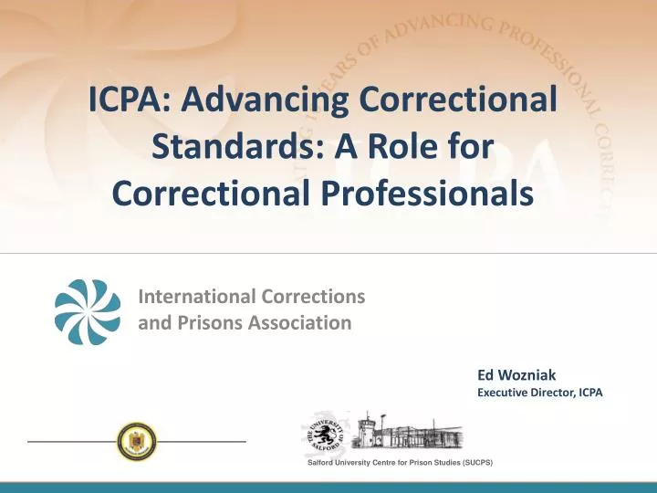 icpa advancing correctional standards a role for correctional professionals